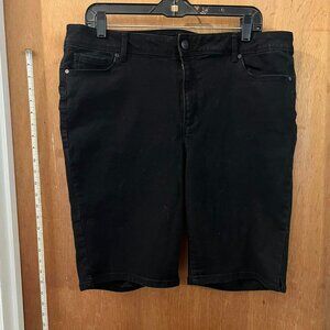 🐻Size 18 - Indigo Fusion - Black Mid-Length Shorts - W37"